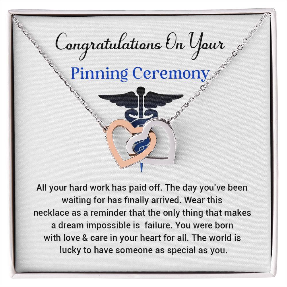 Congratulations On Your Pinning Ceremony Necklace Pinning Ceremony Necklace Gift Congratulations Pinning Ceremony Jewelry Pinning Ceremony Keepsake Necklace Special Heart Necklace Gift Gift For Graduates Pinning Ceremony