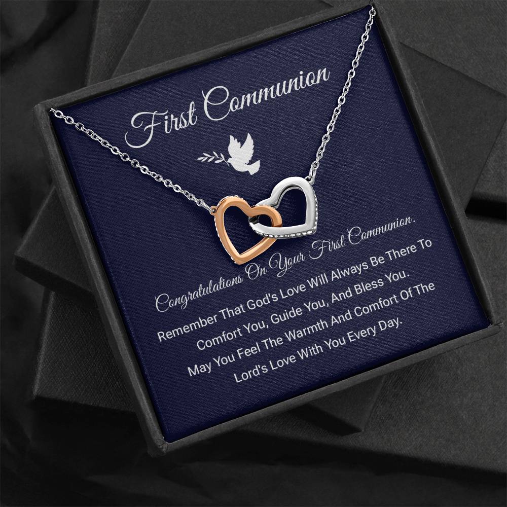 First Communion Necklace Gift – Religious Keepsake for Girls