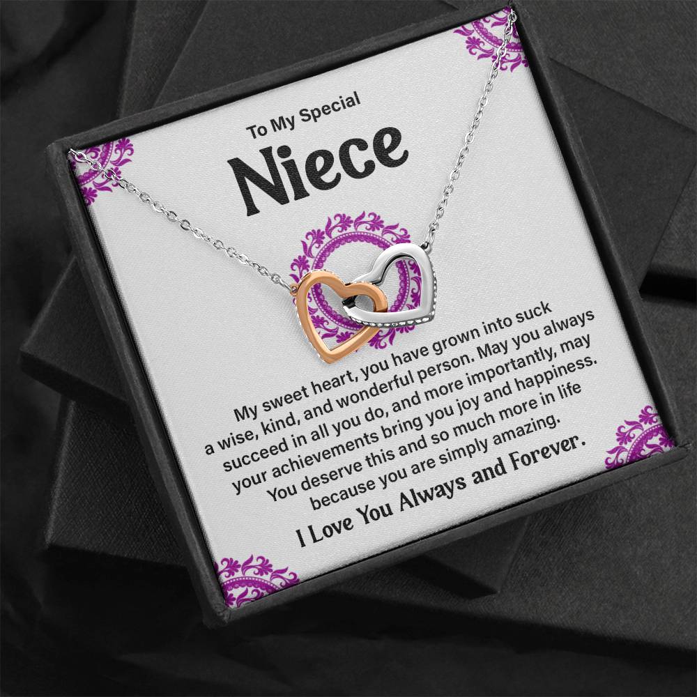 To My Special Niece Heartfelt Necklace For Love Elegant Pendant Special Gift Proud Niece Jewelry Kind Heart Pendant Love And Support Jewelry Thoughtful Gift For Niece Sentimental Pendant Sweet Jewelry