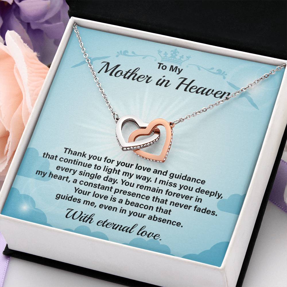 Mother in Heaven Necklace Gift from Daughter