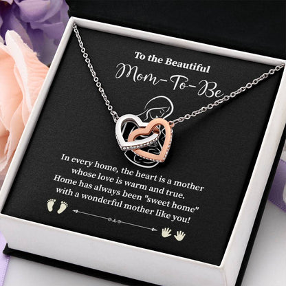 To The Beautiful Mom-to-be Heartfelt Necklace For Expecting Mothers Loving Jewelry For A New Mom Sweet Pendant Sentimental Gift For Mom-to-be Loving Pendant Appreciation Necklace Sentimental Pendant For Motherhood Sweet Pendant For A Growing Family