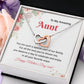 Aunt Necklace Gift for Mother’s Day from Niece with Message Card
