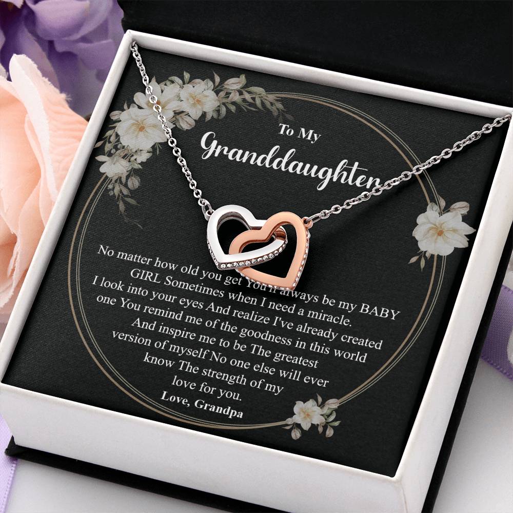Granddaughter Necklace from Grandpa – Gift Box Message