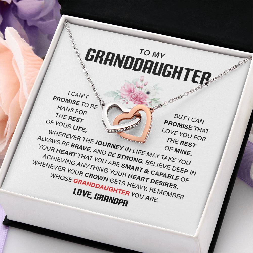 Granddaughter Gift from Grandpa – Interlocking Hearts Box