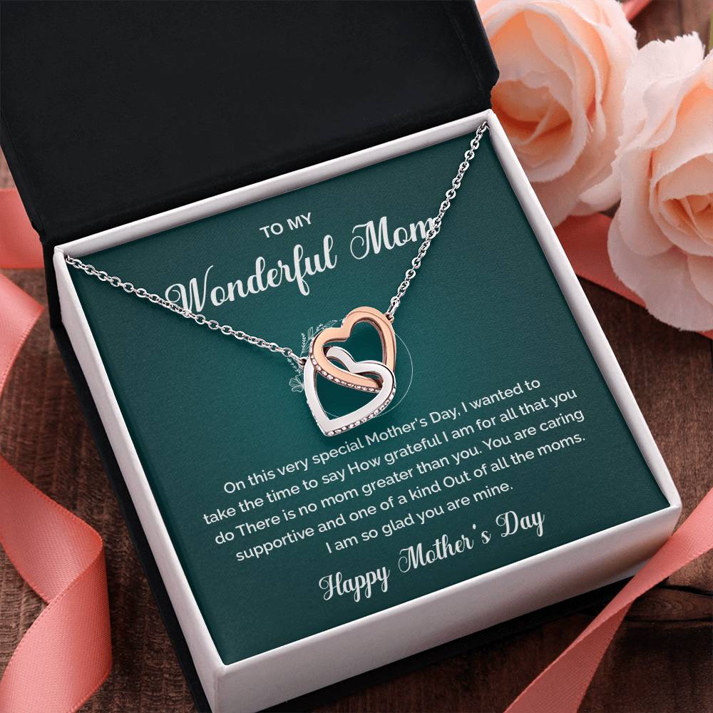 To My Wonderful Mom One-of-a-kind Mom Necklace Best Mom Ever Necklace Gratitude For Mom Necklace Spiritual Bond With Mom Necklace Heartfelt Message Necklace For Mom Wonderful Mom Necklace Gift Heartfelt Gift For Mom Gift For Mom