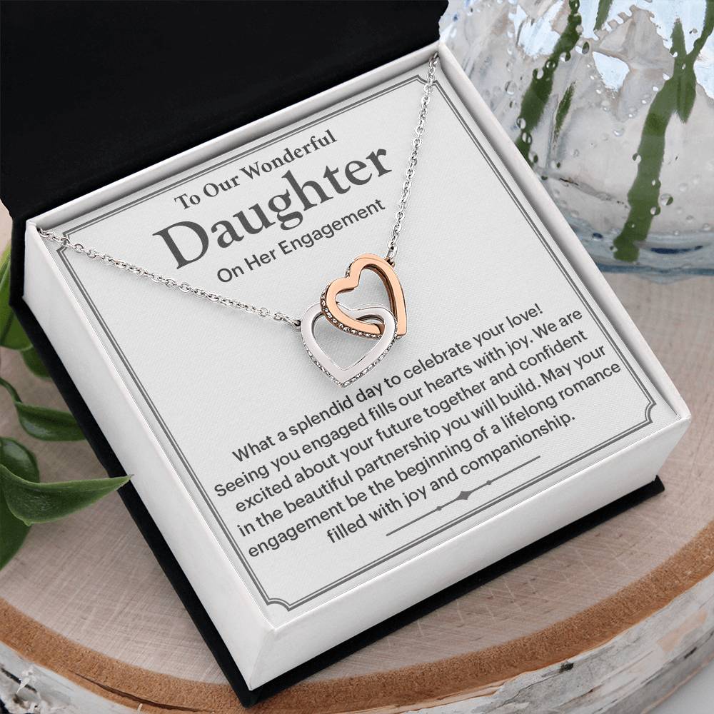 To Our Wonderful Daughter Daughter Engagement Necklace Engagement Gift For Daughter Sentimental Gift For Daughter’s Engagement Jewelry Gift For Daughter’s Engagement Wedding Journey Gift For Daughter Jewelry Gift For Daughter Special Engagement Gift