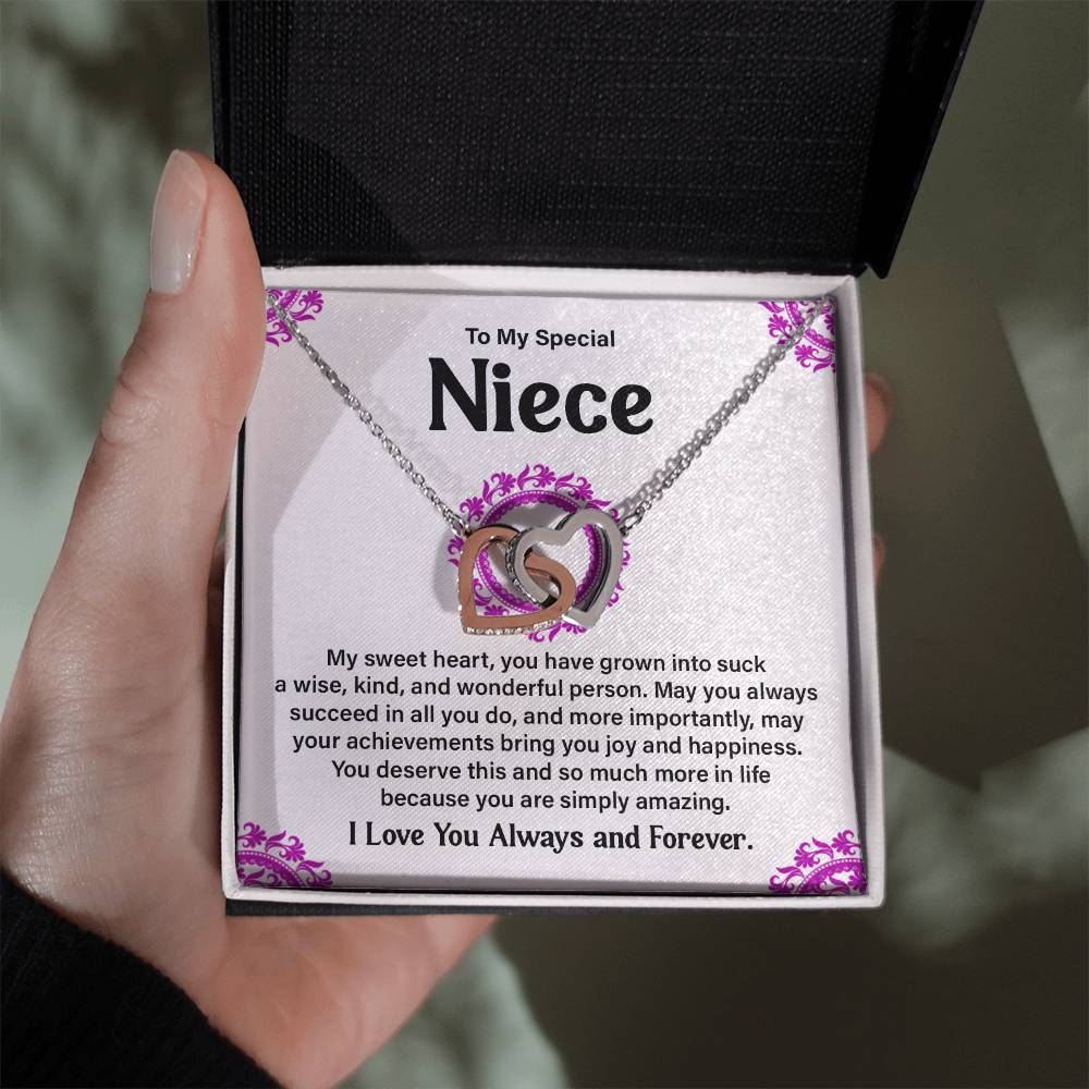 To My Special Niece Heartfelt Necklace For Love Elegant Pendant Special Gift Proud Niece Jewelry Kind Heart Pendant Love And Support Jewelry Thoughtful Gift For Niece Sentimental Pendant Sweet Jewelry