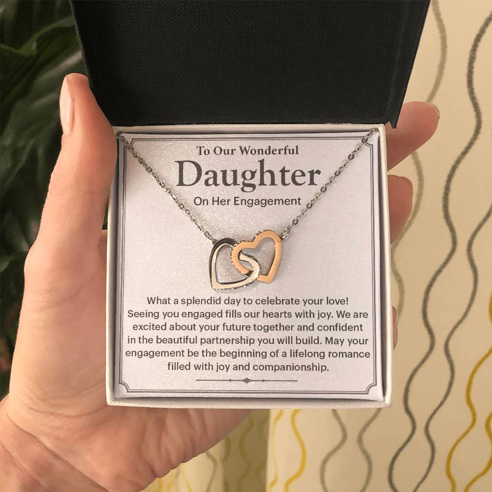 To Our Wonderful Daughter Daughter Engagement Necklace Engagement Gift For Daughter Sentimental Gift For Daughter’s Engagement Jewelry Gift For Daughter’s Engagement Wedding Journey Gift For Daughter Jewelry Gift For Daughter Special Engagement Gift