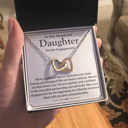 To Our Wonderful Daughter Daughter Engagement Necklace Engagement Gift For Daughter Sentimental Gift For Daughter’s Engagement Jewelry Gift For Daughter’s Engagement Wedding Journey Gift For Daughter Jewelry Gift For Daughter Special Engagement Gift