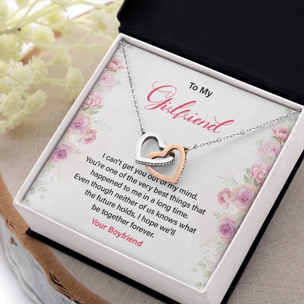 Romantic Girlfriend Necklace with Love Quote