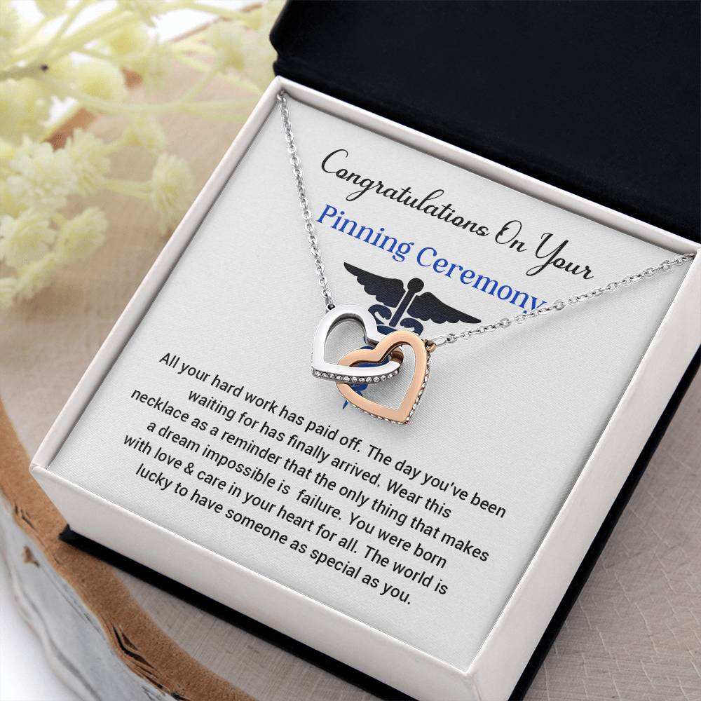 Congratulations On Your Pinning Ceremony Necklace Pinning Ceremony Necklace Gift Congratulations Pinning Ceremony Jewelry Pinning Ceremony Keepsake Necklace Special Heart Necklace Gift Gift For Graduates Pinning Ceremony