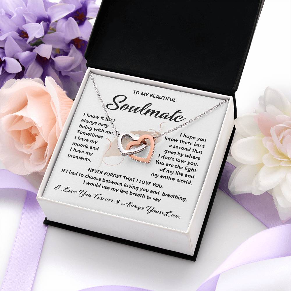 Soulmate Gift for Her with Forever Love Message Card