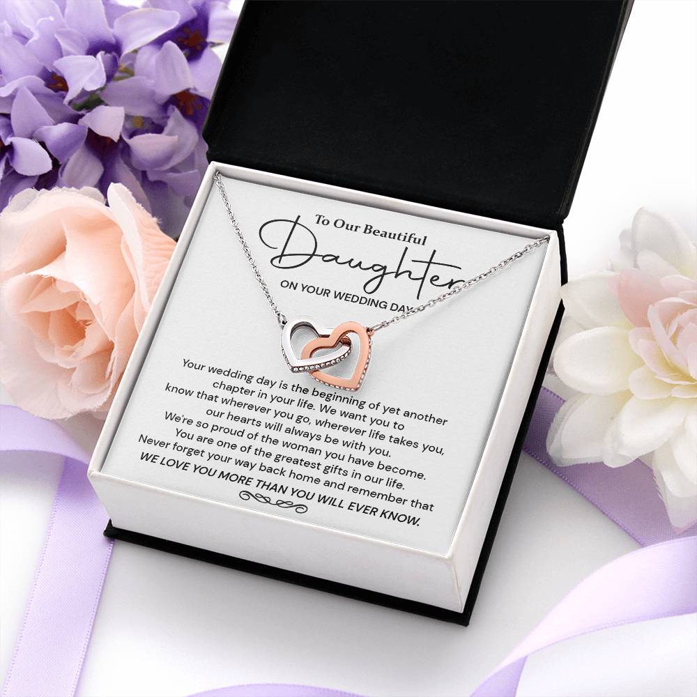 To Our Beautiful Daughter On Your Wedding Day Daughter Wedding Day Gift Wedding Necklace For Daughter Sentimental Wedding Gift For Daughter Meaningful Wedding Gift From Parents Celebrating Daughter On Wedding Day Emotional Gift For Daughter From Parents