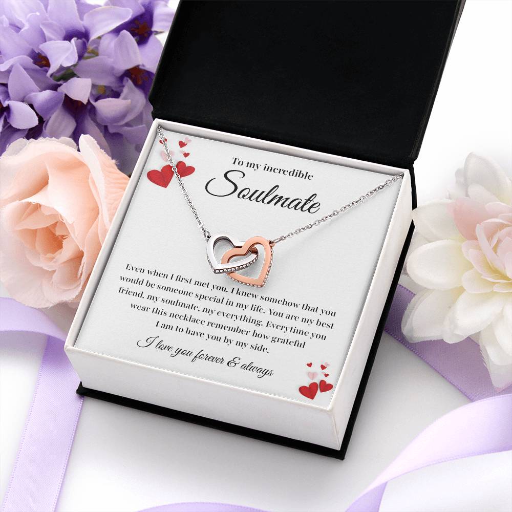 Soulmate Necklace Gift with Card and Gift Box