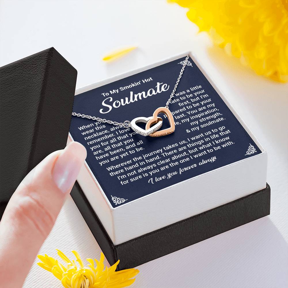 Funny Soulmate Necklace Gift for Her with Gift Box