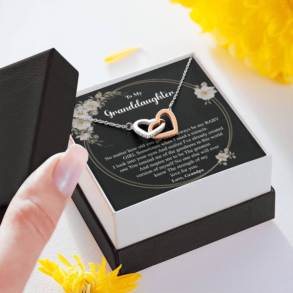 Granddaughter Necklace from Grandpa – Gift Box Message
