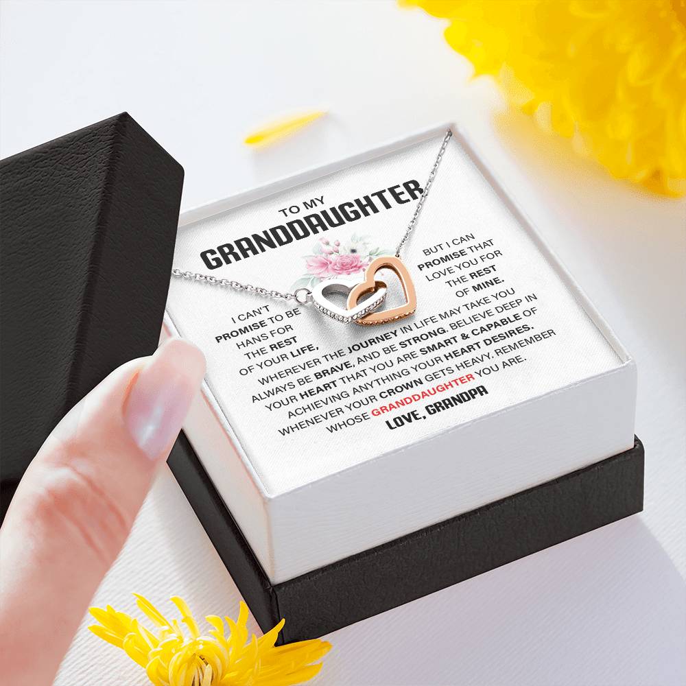 Granddaughter Gift from Grandpa – Interlocking Hearts Box