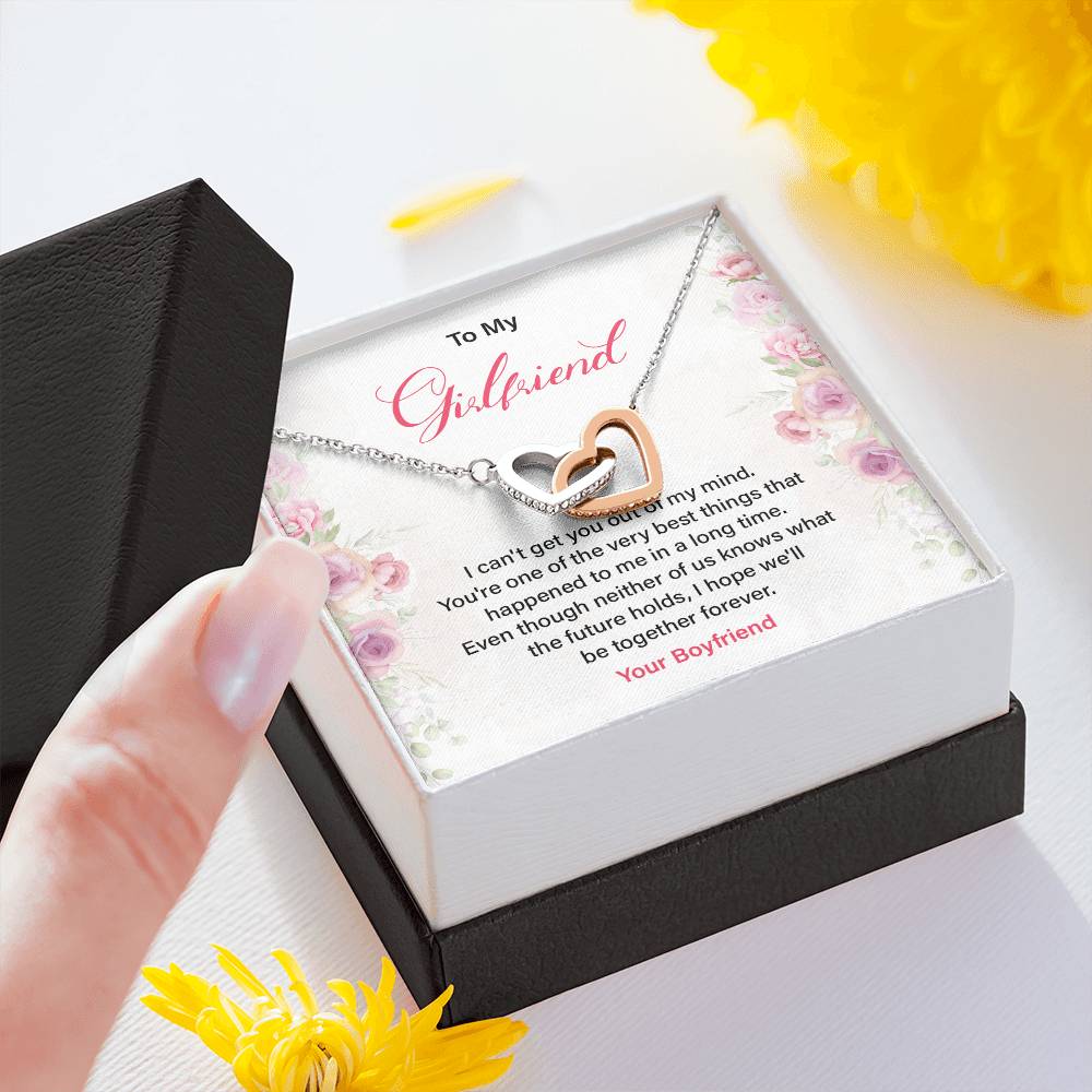 Romantic Girlfriend Necklace with Love Quote