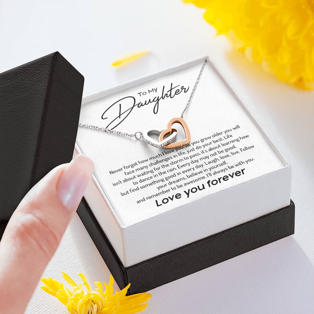 Daughter Necklace from Parent – Inspirational Love You Forever Gift