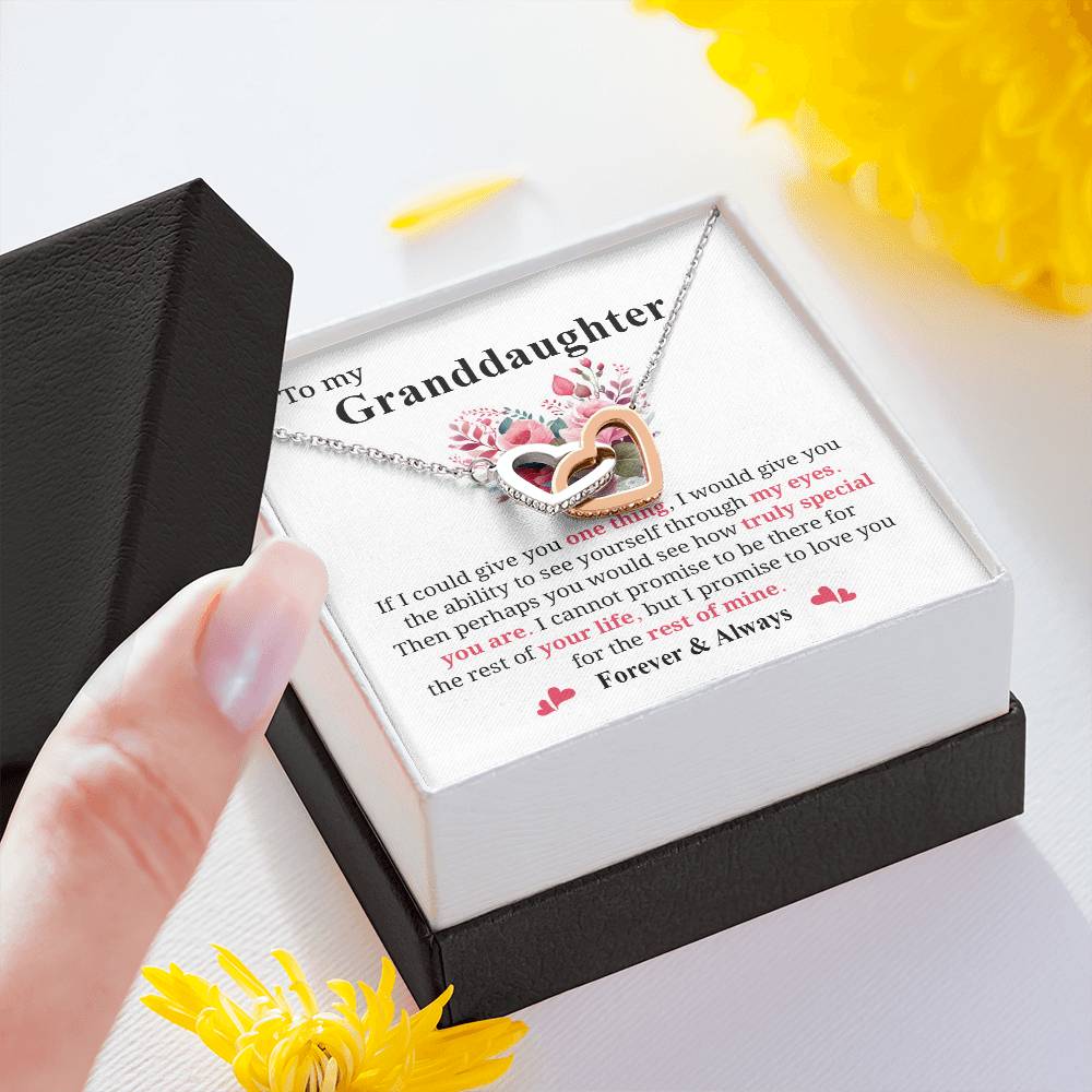 Granddaughter Jewelry Gift with Heartfelt Message Card