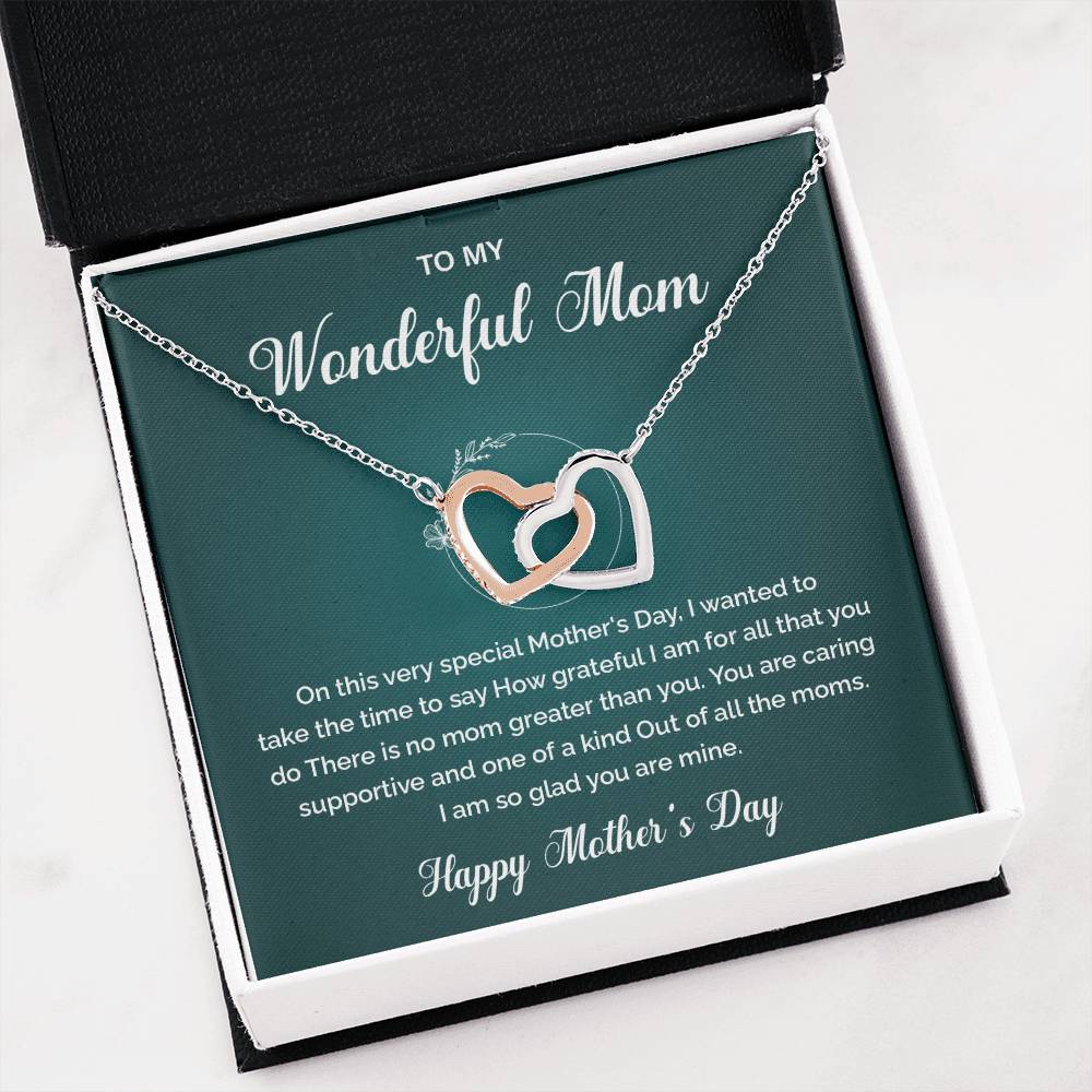 To My Wonderful Mom One-of-a-kind Mom Necklace Best Mom Ever Necklace Gratitude For Mom Necklace Spiritual Bond With Mom Necklace Heartfelt Message Necklace For Mom Wonderful Mom Necklace Gift Heartfelt Gift For Mom Gift For Mom