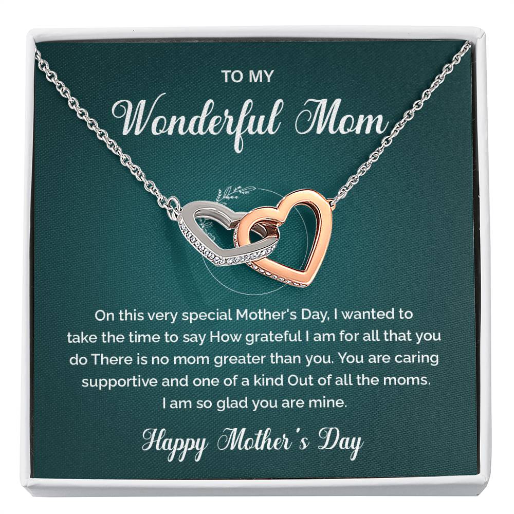 To My Wonderful Mom One-of-a-kind Mom Necklace Best Mom Ever Necklace Gratitude For Mom Necklace Spiritual Bond With Mom Necklace Heartfelt Message Necklace For Mom Wonderful Mom Necklace Gift Heartfelt Gift For Mom Gift For Mom