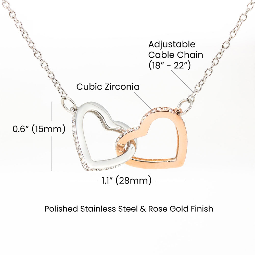 Romantic Girlfriend Necklace with Love Quote