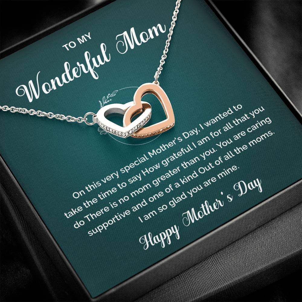 To My Wonderful Mom One-of-a-kind Mom Necklace Best Mom Ever Necklace Gratitude For Mom Necklace Spiritual Bond With Mom Necklace Heartfelt Message Necklace For Mom Wonderful Mom Necklace Gift Heartfelt Gift For Mom Gift For Mom