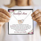 Daughter to Mom Necklace Gift with Message Card Box