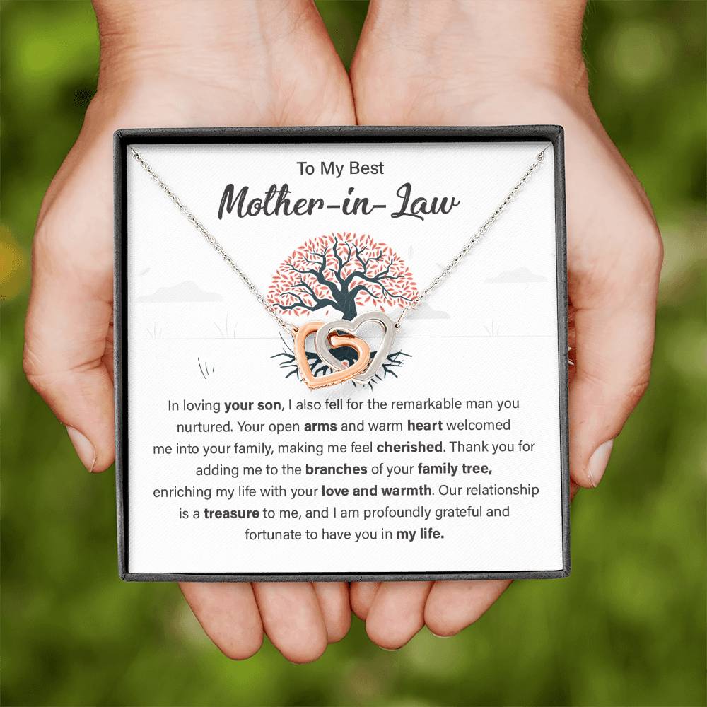 Gift for Mother-in-Law from Bride with Family Tree Card