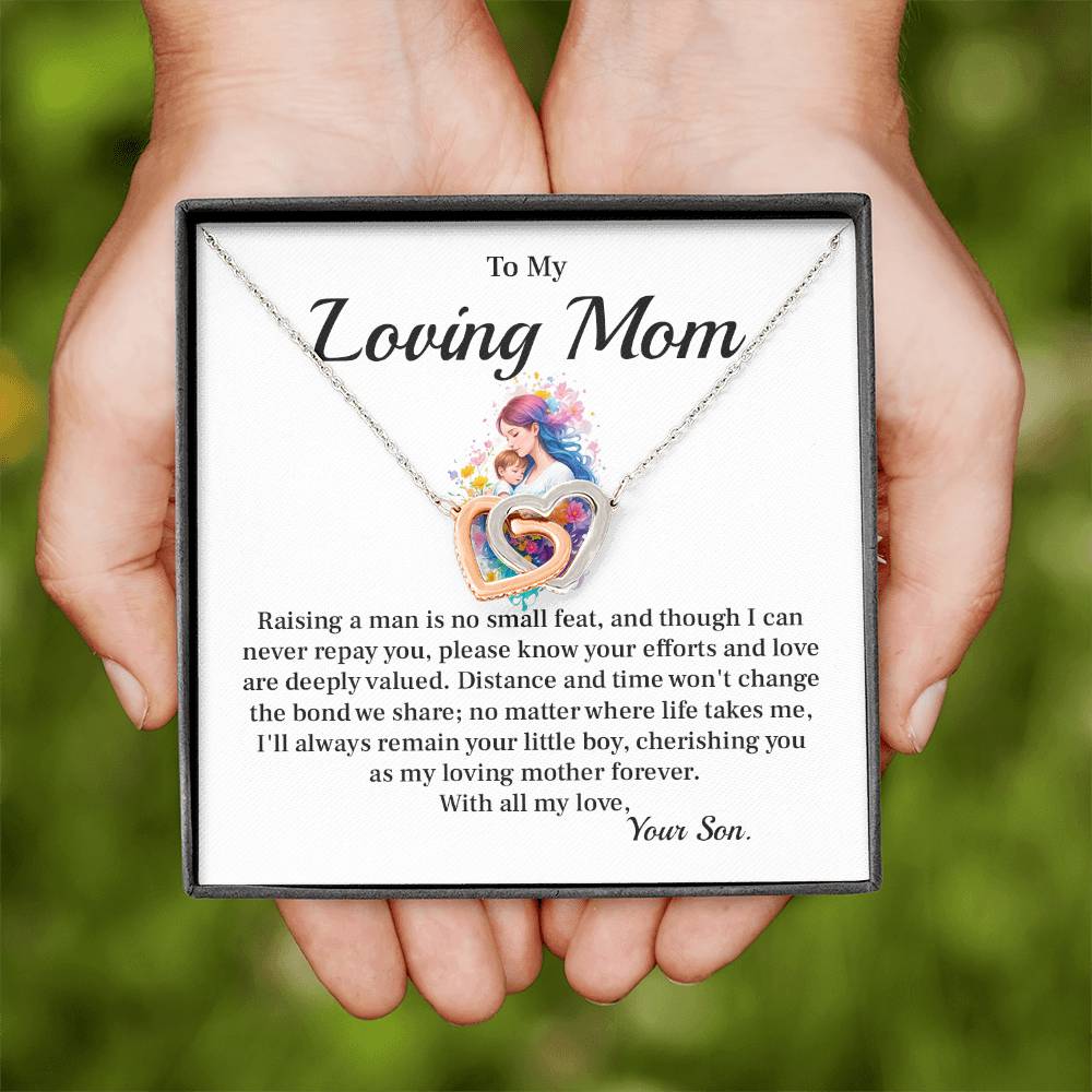 Mother Necklace Gift From Daughter for Christmas Message Card