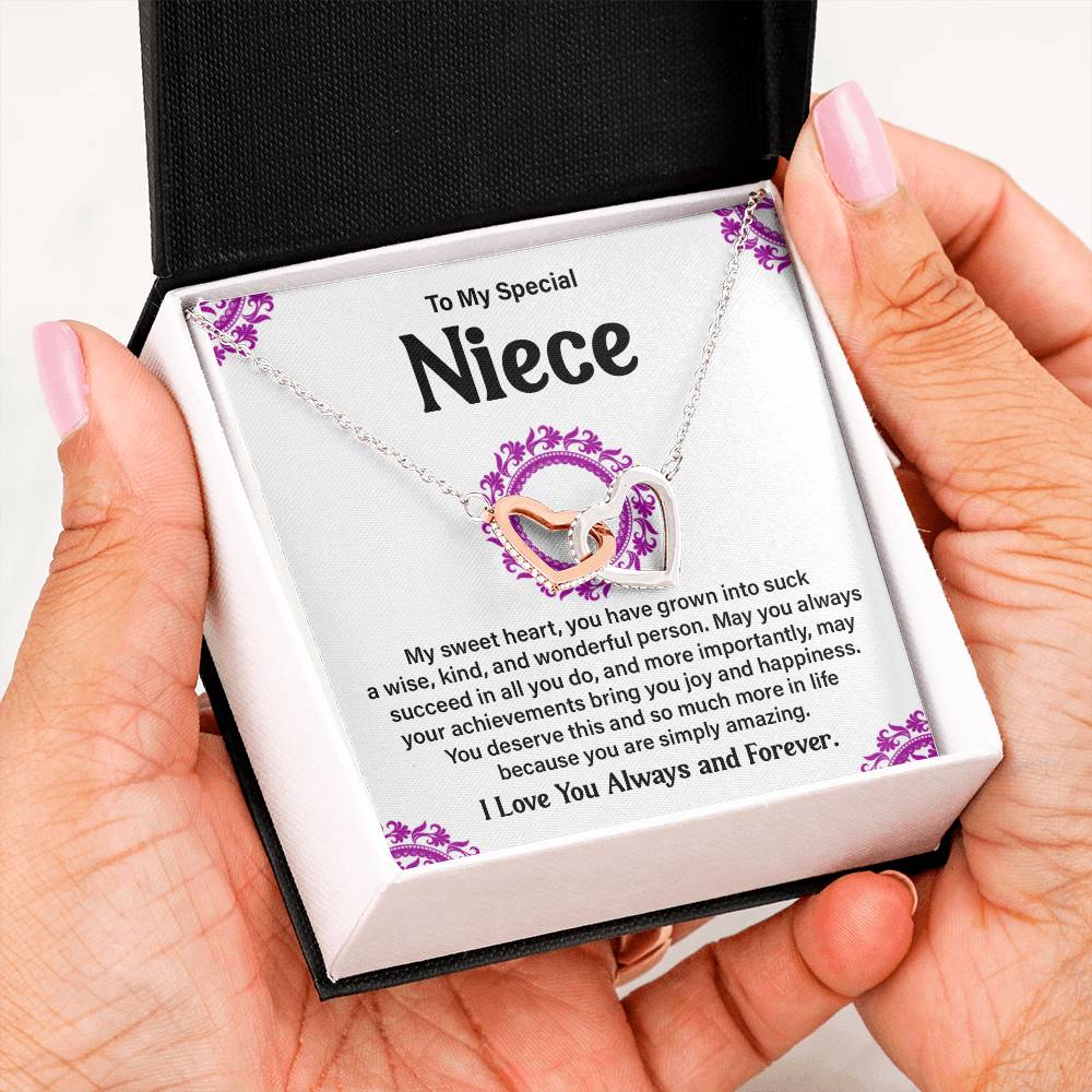 To My Special Niece Heartfelt Necklace For Love Elegant Pendant Special Gift Proud Niece Jewelry Kind Heart Pendant Love And Support Jewelry Thoughtful Gift For Niece Sentimental Pendant Sweet Jewelry