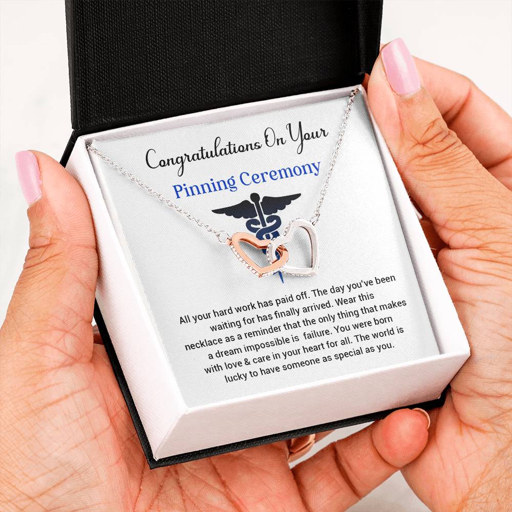 Congratulations On Your Pinning Ceremony Necklace Pinning Ceremony Necklace Gift Congratulations Pinning Ceremony Jewelry Pinning Ceremony Keepsake Necklace Special Heart Necklace Gift Gift For Graduates Pinning Ceremony