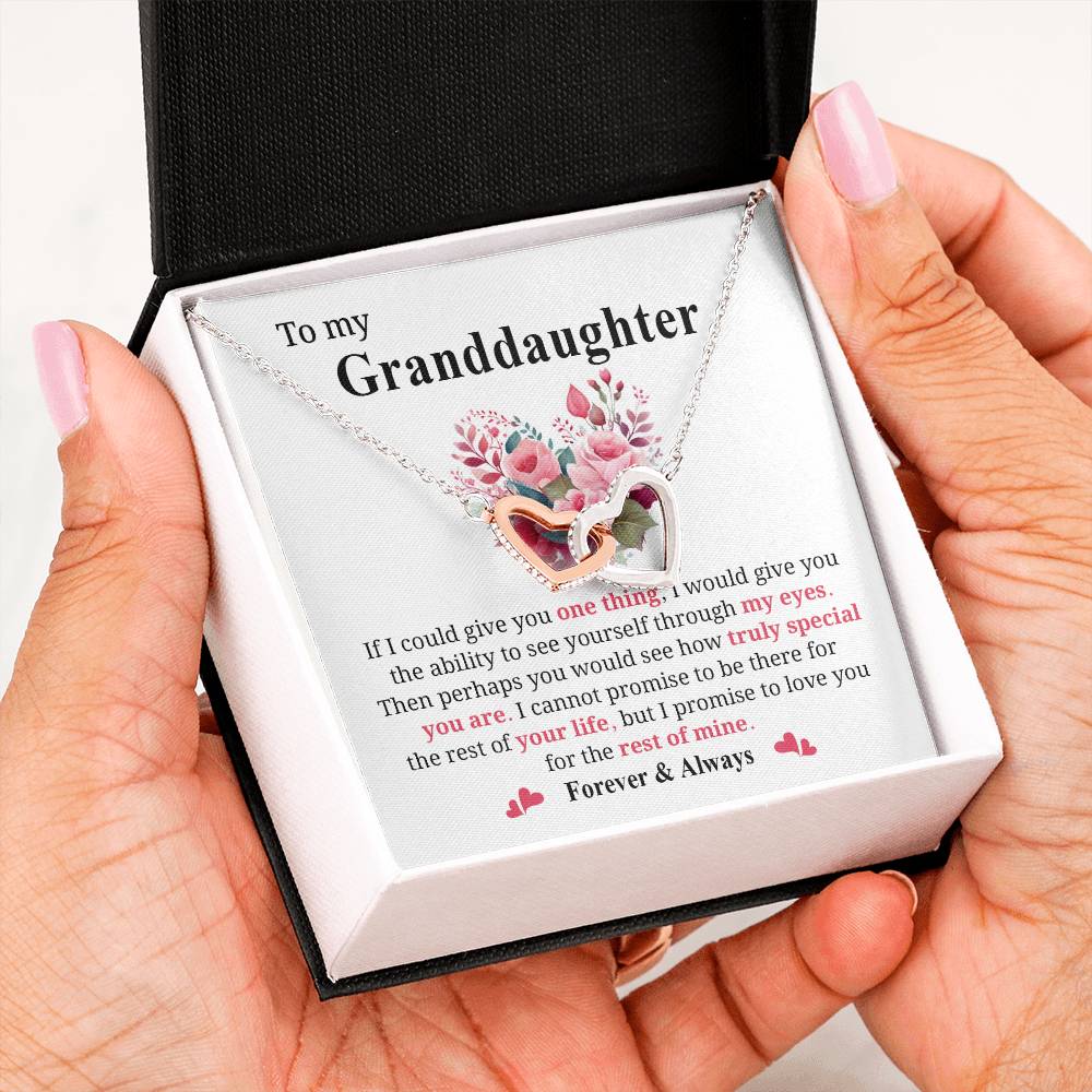 Granddaughter Jewelry Gift with Heartfelt Message Card