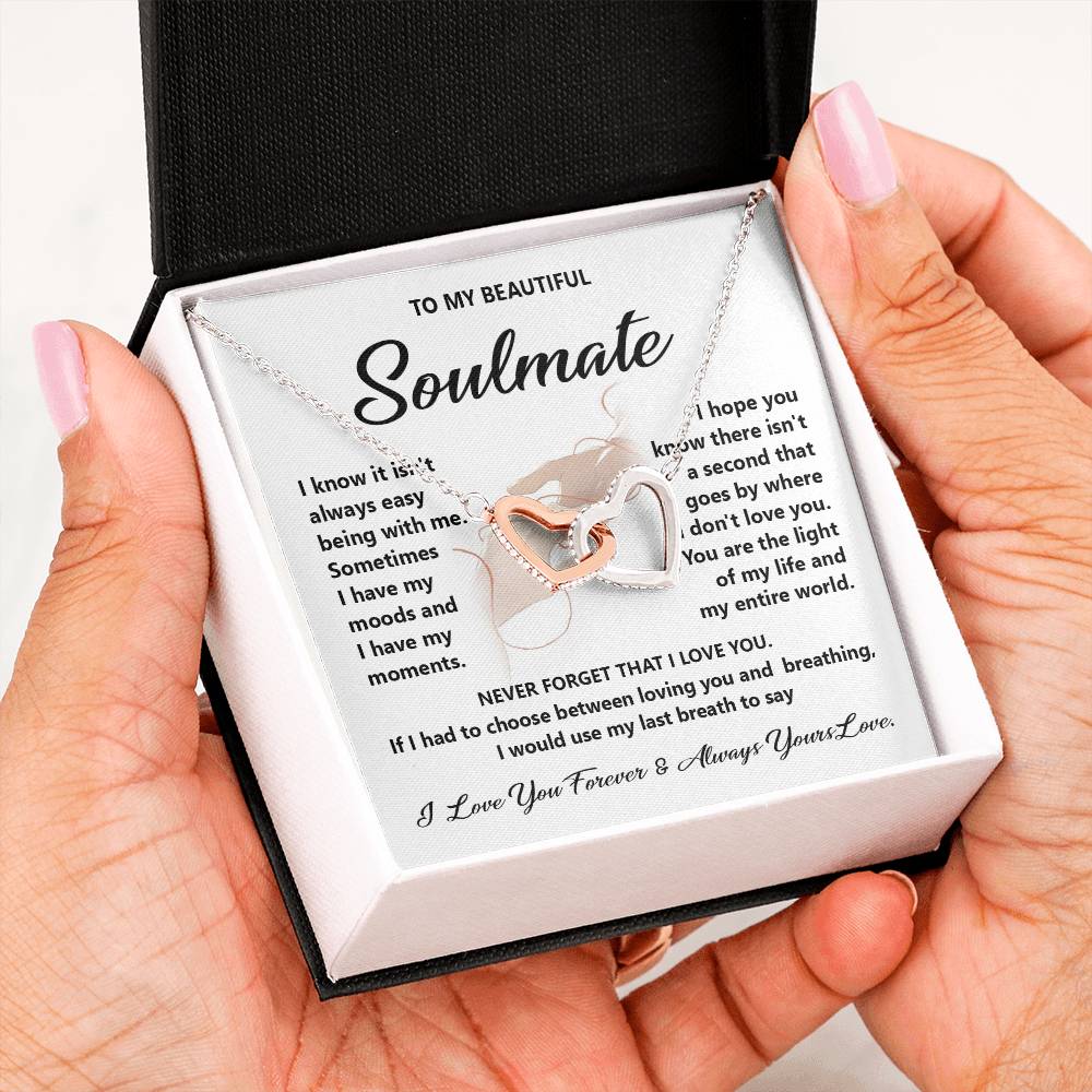 Soulmate Gift for Her with Forever Love Message Card