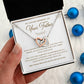 Memorial Necklace Gift for Loss of Father with Message Card