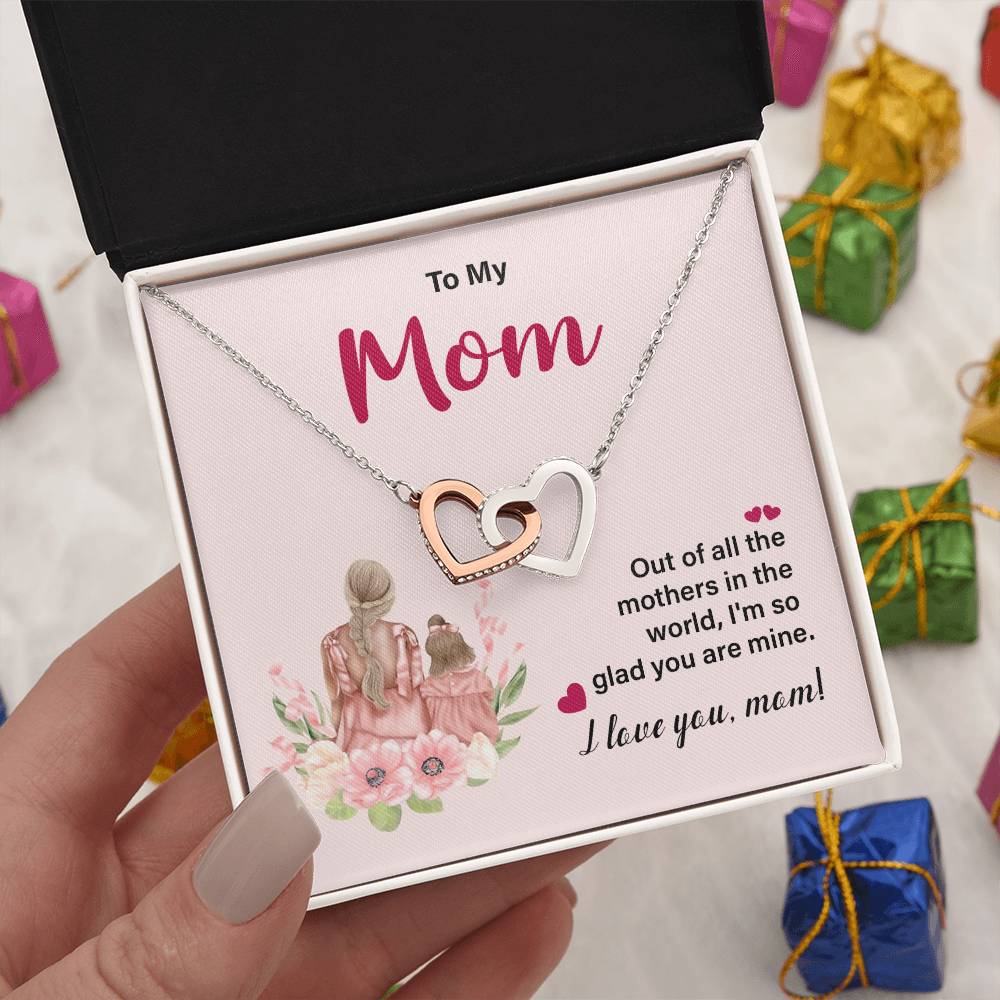 I Love You Mom Necklace – Gift for Mother's Birthday