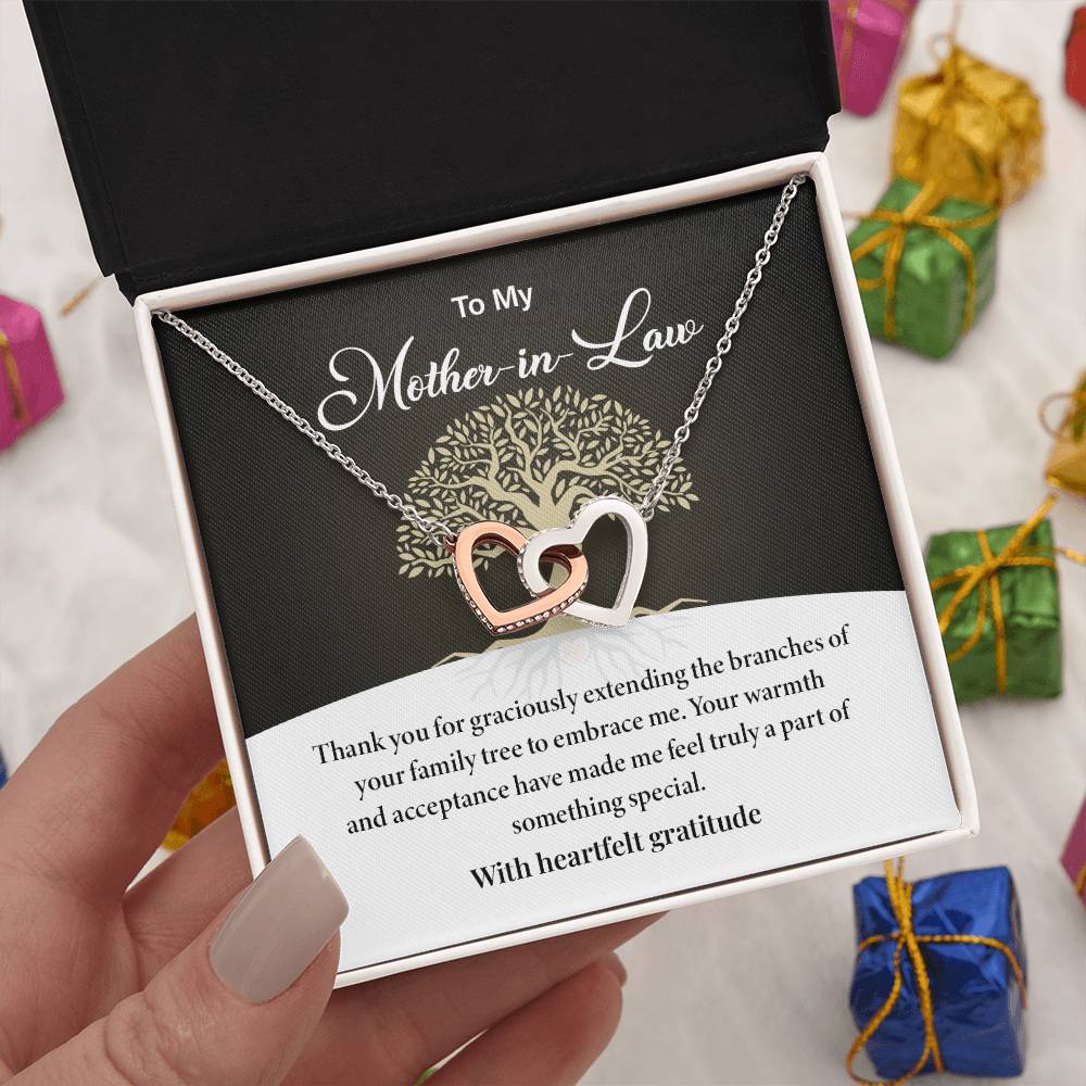 Mother-in-Law Necklace Gift from Daughter-in-Law with Card