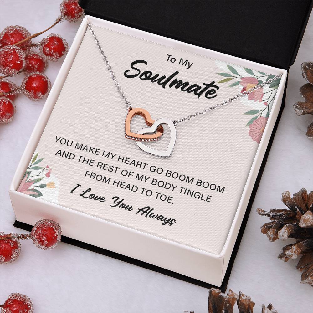 Romantic Soulmate Gift for Girlfriend – Message Card