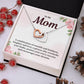 Mom Necklace Gift for Mother – With Message Card