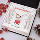 Granddaughter Gift from Grandpa with Heart Necklace