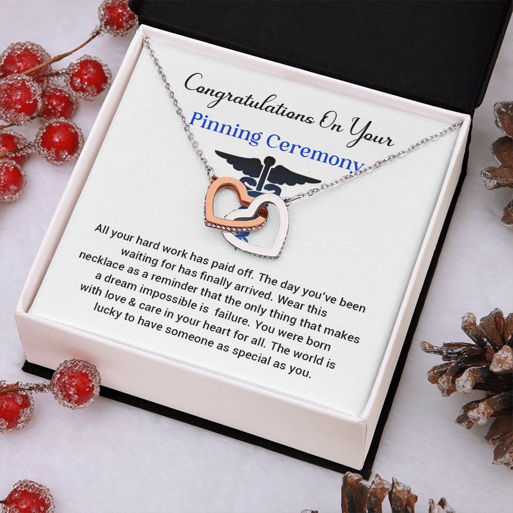 Congratulations On Your Pinning Ceremony Necklace Pinning Ceremony Necklace Gift Congratulations Pinning Ceremony Jewelry Pinning Ceremony Keepsake Necklace Special Heart Necklace Gift Gift For Graduates Pinning Ceremony