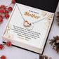Mom Heart Necklace Gift from Daughter with Gift Box