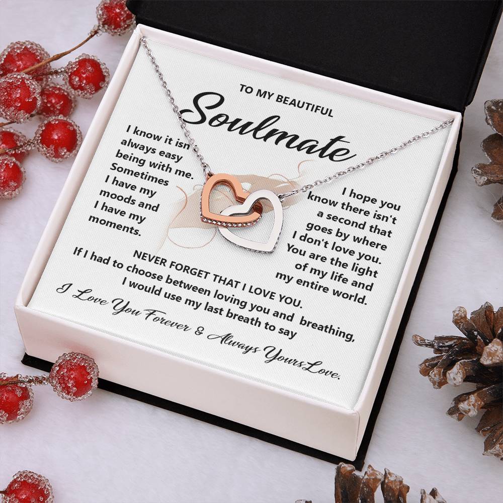 Soulmate Gift for Her with Forever Love Message Card