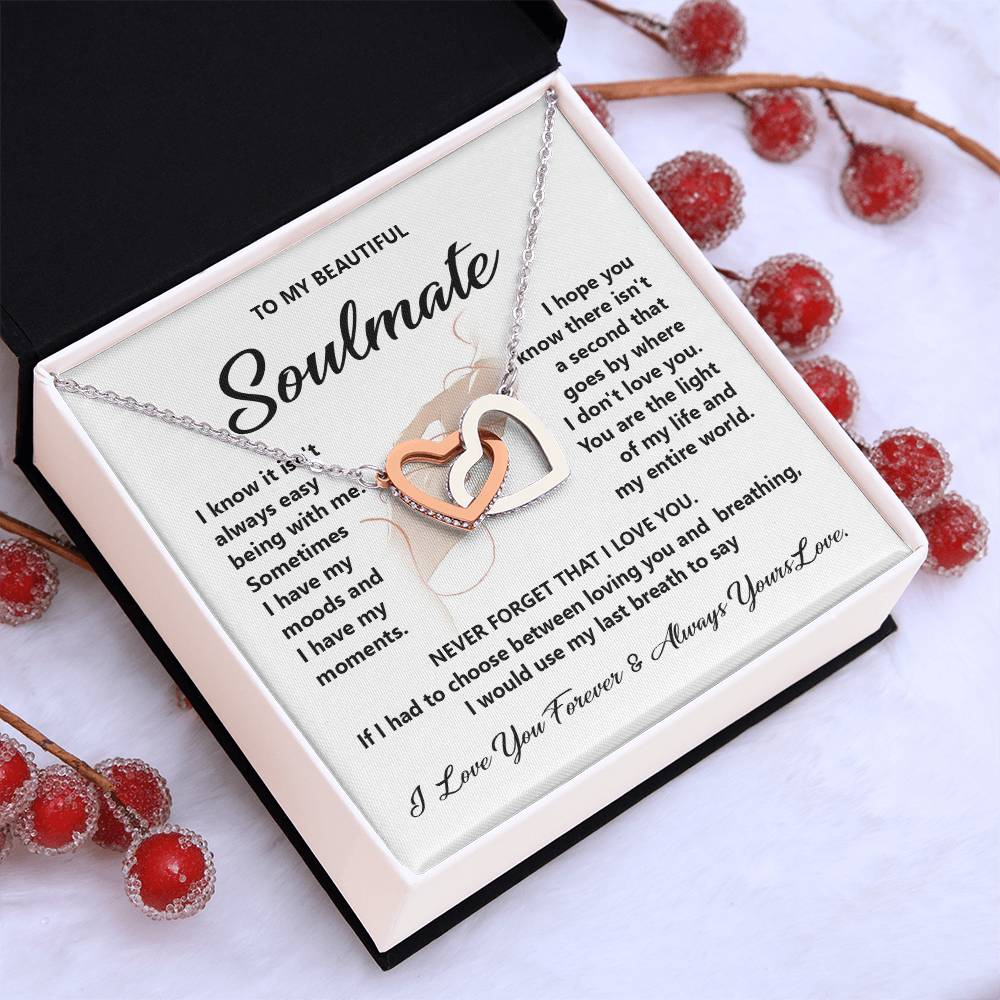 Soulmate Gift for Her with Forever Love Message Card