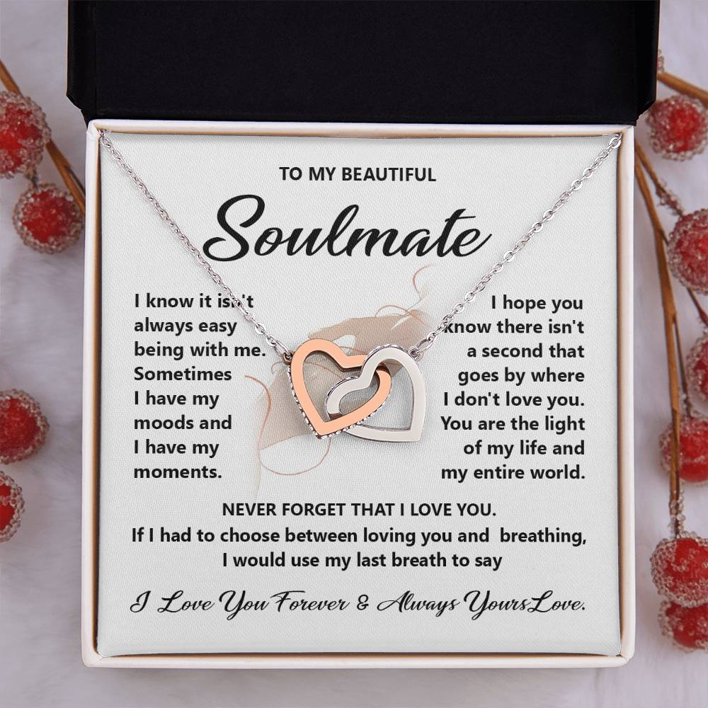 Soulmate Gift for Her with Forever Love Message Card