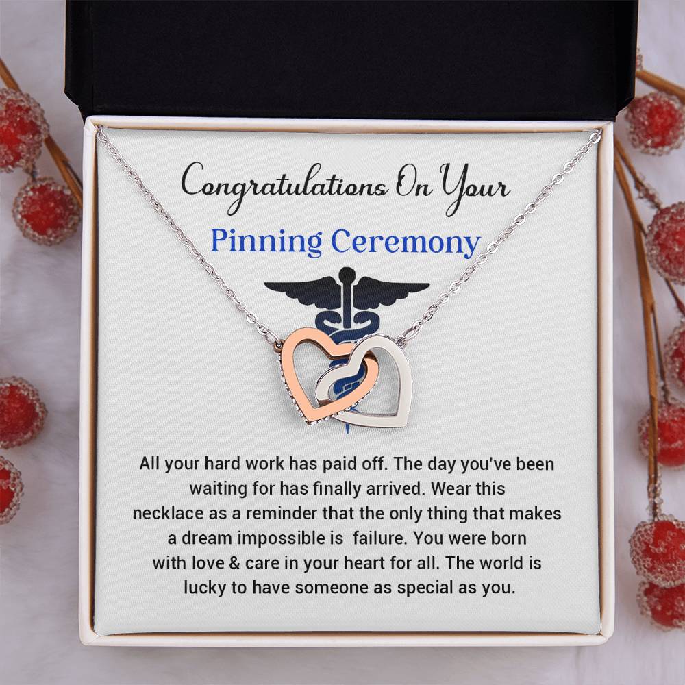 Congratulations On Your Pinning Ceremony Necklace Pinning Ceremony Necklace Gift Congratulations Pinning Ceremony Jewelry Pinning Ceremony Keepsake Necklace Special Heart Necklace Gift Gift For Graduates Pinning Ceremony