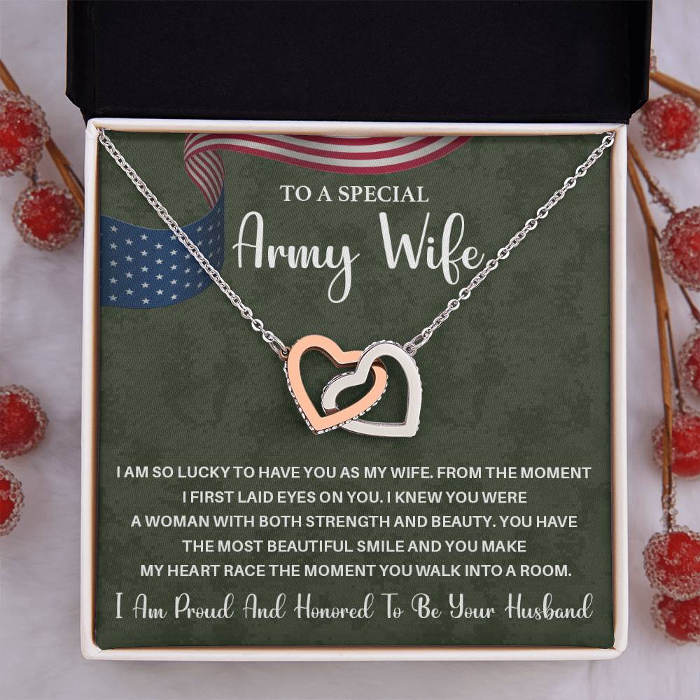 Army Wife Gift from Husband – With Message Card