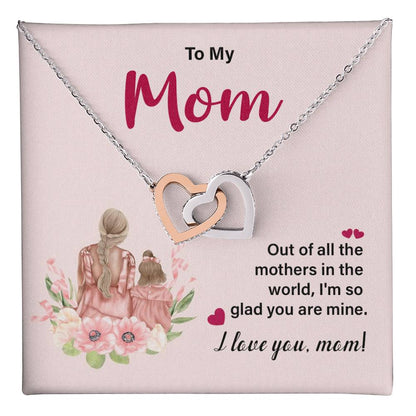 I Love You Mom Necklace – Gift for Mother's Birthday