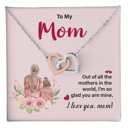 I Love You Mom Necklace – Gift for Mother's Birthday